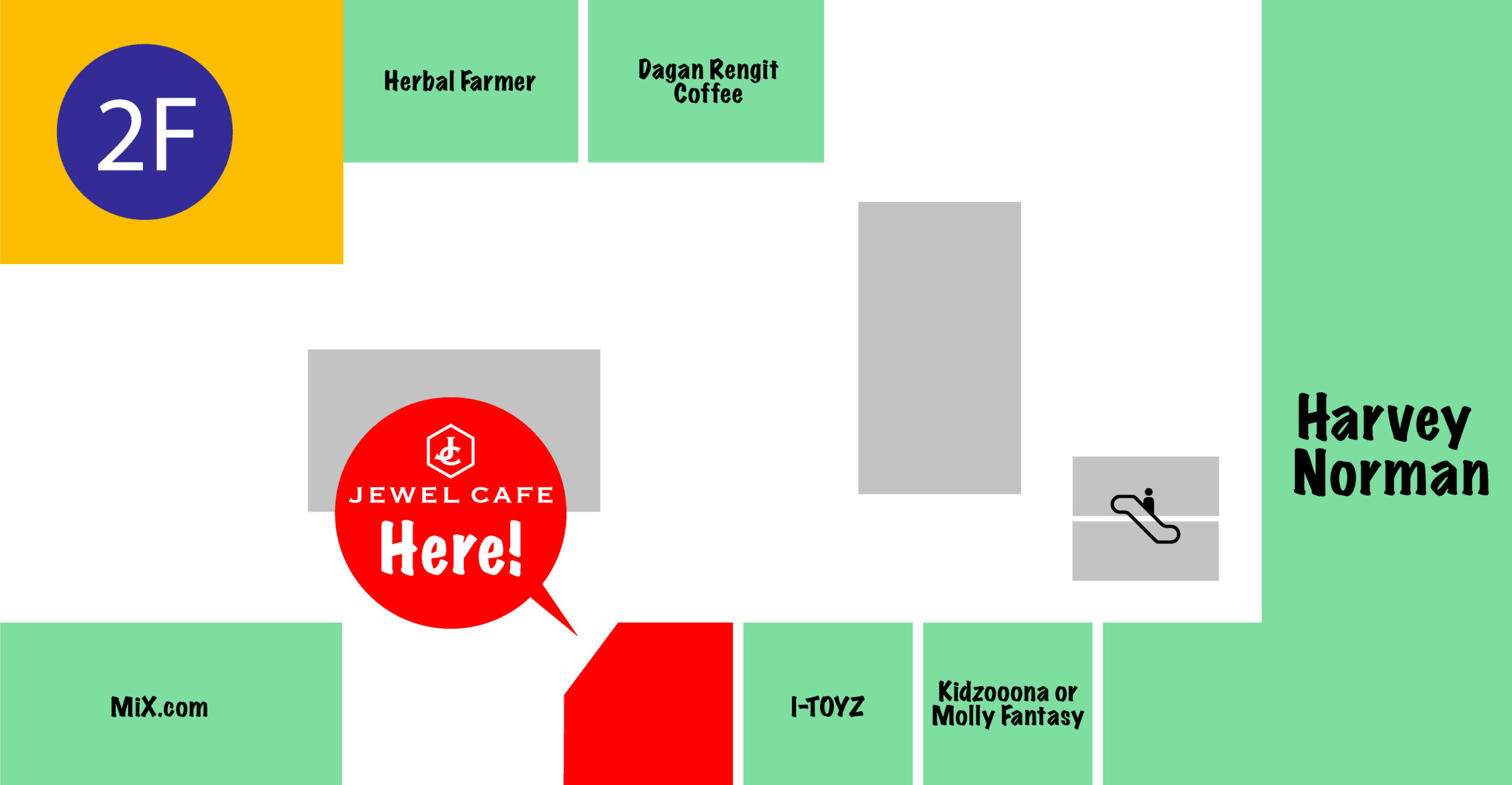 Paradigm Mall JB 2nd floor map