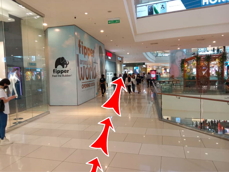 Alternative direction to Jewel Cafe IOI City Mall 3