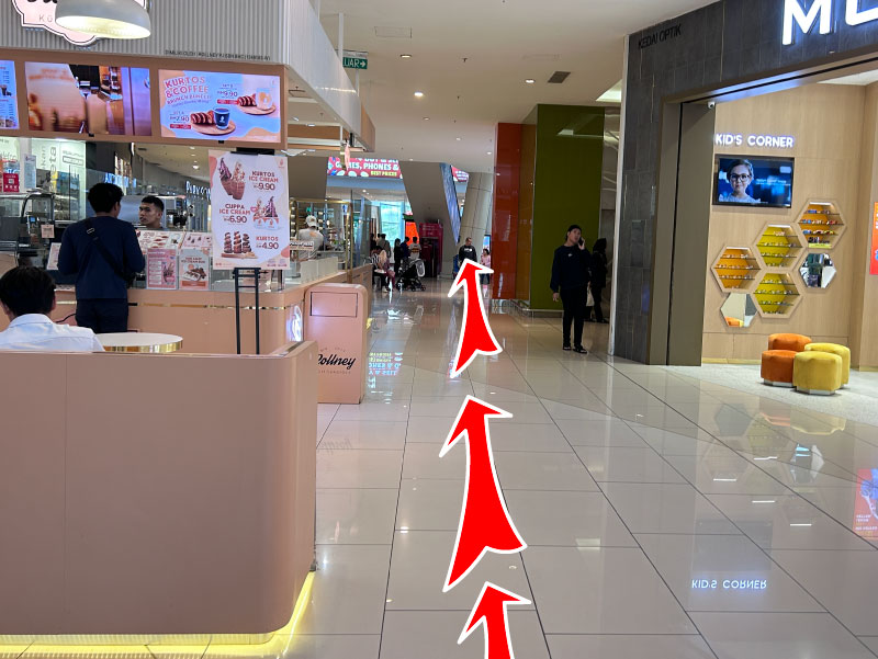 Alternative direction to Jewel Cafe IOI City Mall 5